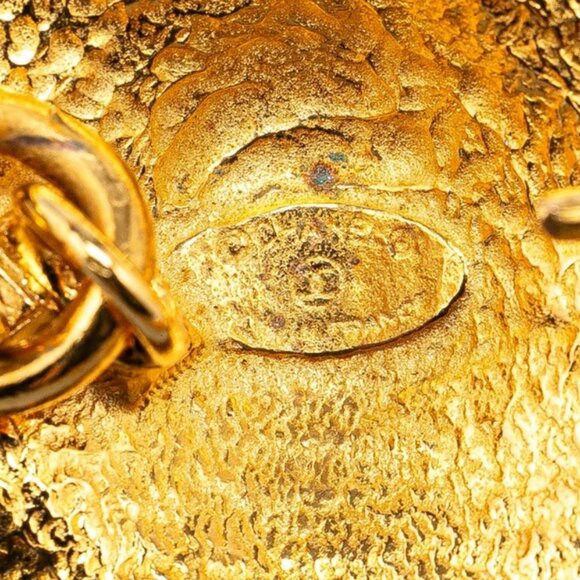 CHANEL CC Logos Leo Lion Charm Belt 30" Gold Tone Auth - Picture 4 of 5